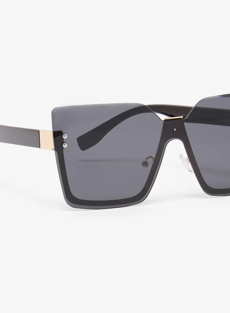 Ginger Oversized Rectangle Polarized Sunglasses